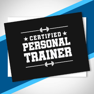 Cartão Postal Treinador Pessoal Certificado - Novo Formando do P