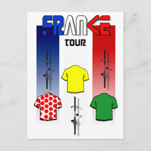 Cartão Postal Treino de ciclismo em França