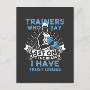 Cartão Postal Treino Divertido - Tenho Problemas de Confiança
