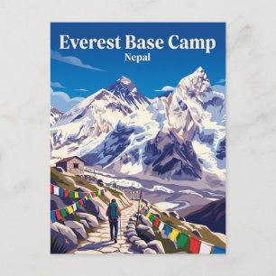 Cartão Postal Trekking do Campo Base do Everest Nepal