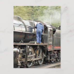 CARTÃO POSTAL TREM A VAPOR