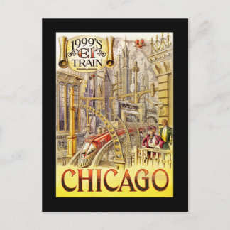 Cartão Postal Trem Ferroviário do Futuro