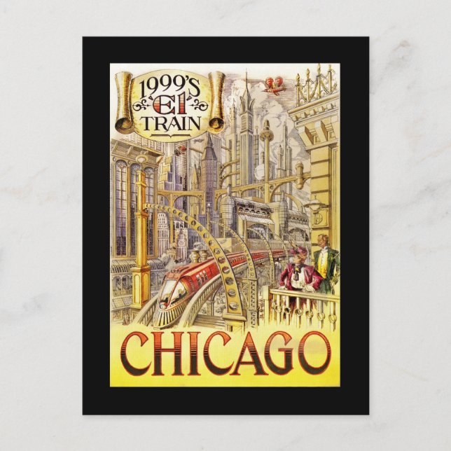 Cartão Postal Trem Ferroviário do Futuro (Frente)