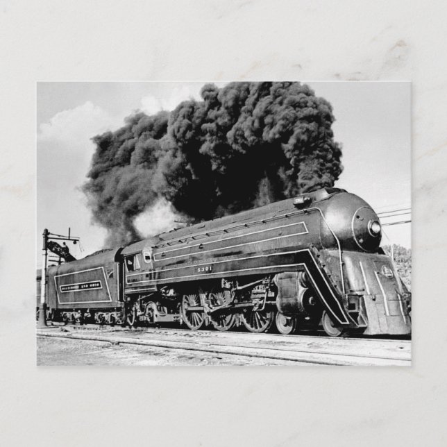 Cartão Postal Trem Limitado Do Século 20! Vintage (Frente)