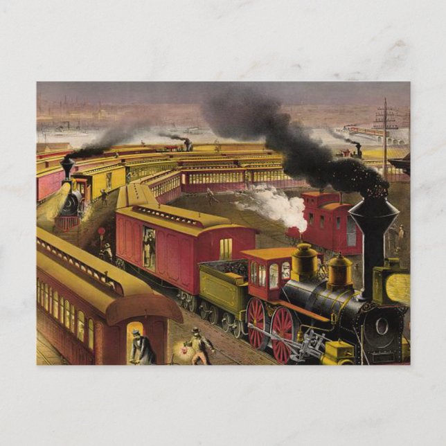 Cartão Postal Trem noturno da TEE (Frente)