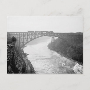 Cartão Postal Trem sobre o rio Niágara, 1910