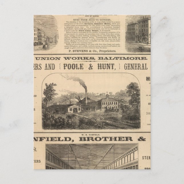 Cartão Postal Tremont House, Hotel Boston Nahant House (Frente)