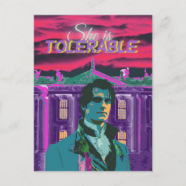 Cartão Postal Trendy Cyberpunk Ela é Tolerável Sr. Darcy