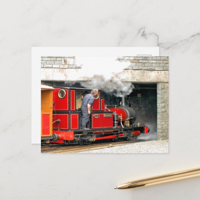 CARTÃO POSTAL TRENS A VAPOR (Frente/Verso In Situ)
