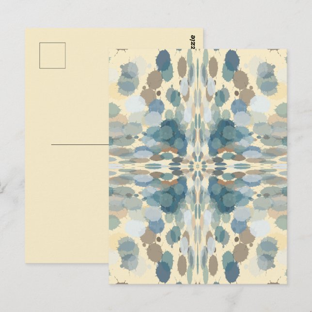 Cartão Postal Trepador de Abstrato do Oceano de Diversão em Summ (Frente/Verso)