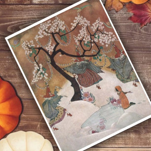Cartão Postal Três Bruxas Vintage Halloween Saudação