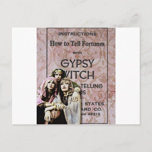 Cartão Postal Três ciganos, arte alterada (Frente)