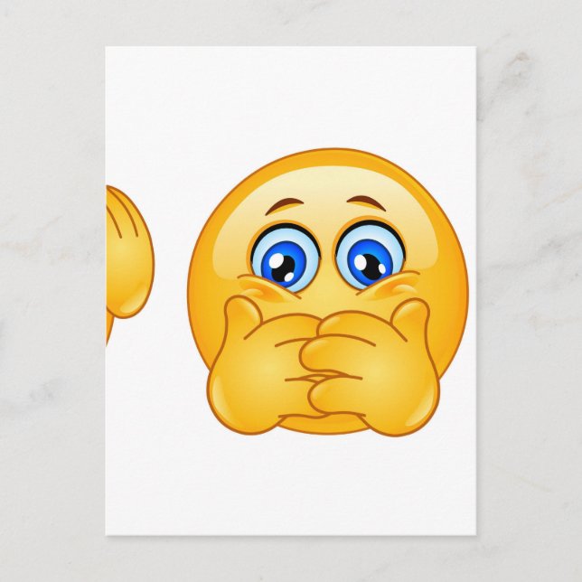 Cartão Postal três emojis sábios (Frente)