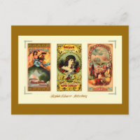 Três Etiquetas de Charuto Vintage Virginia