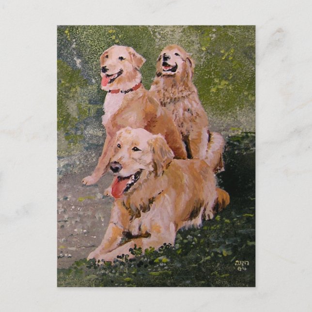 Cartão Postal Três gerações douradas (Frente)