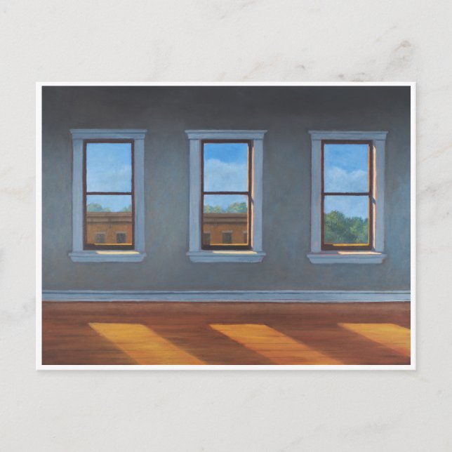 Cartão Postal Três Janelas com Transmissão em Fluxo Leve (Frente)