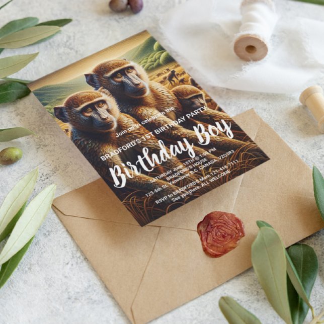 Cartão Postal Três Macacos Brincando (Criador carregado)