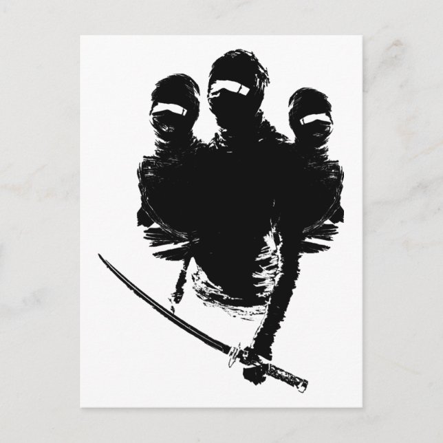 Cartão Postal tres ninjas. (Frente)