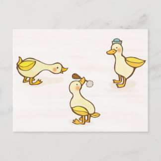 Cartão Postal Três Patos Felizes