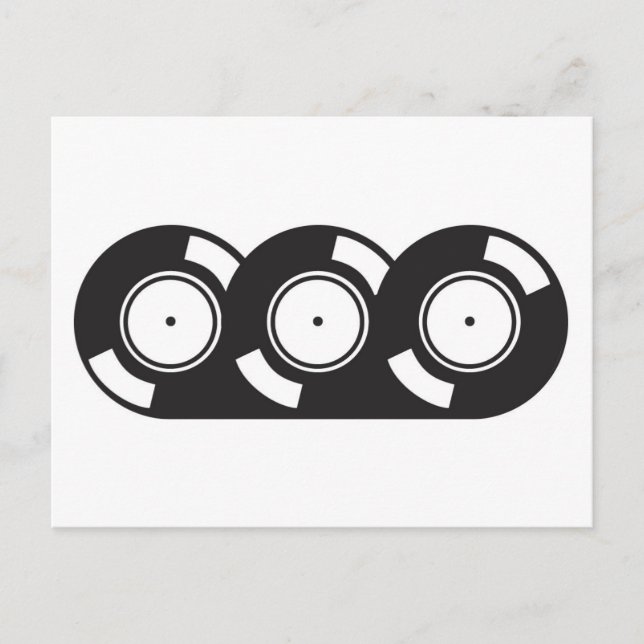 Cartão Postal Três registros (Frente)