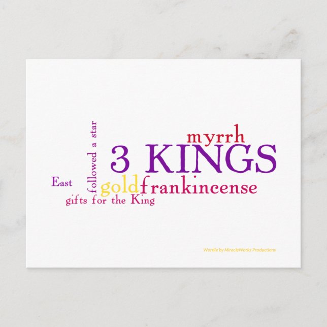 Cartão Postal Três Reis (Frente)