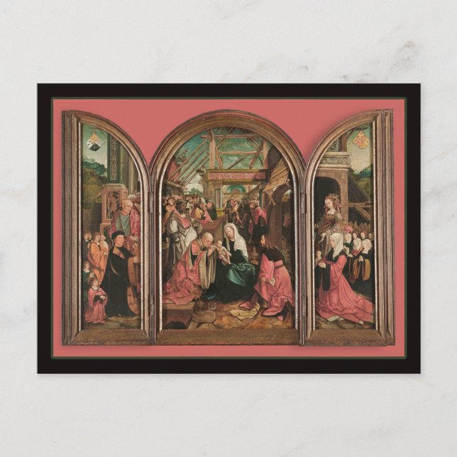 Cartão Postal Três Reis Culto Jesus (Frente)