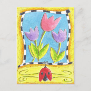 Cartão Postal Três Tulipas