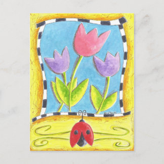 Cartão Postal Três Tulipas