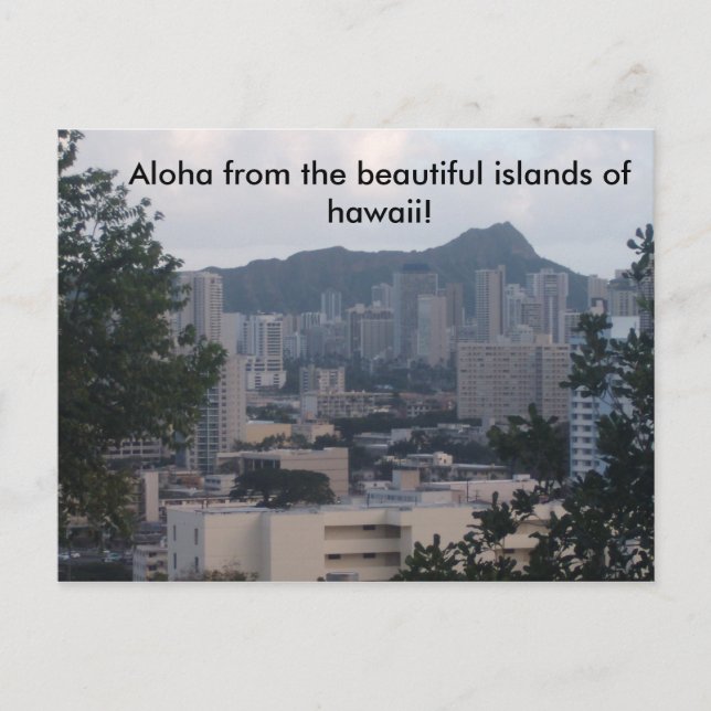 Cartão Postal TRESMARIE 031, Aloha das belas ilhas... (Frente)