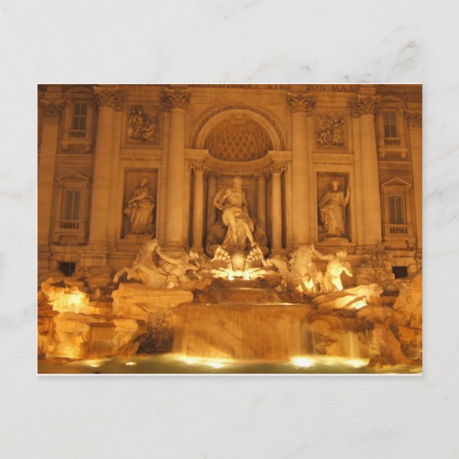 Cartão Postal Trevi Fountain (Frente)