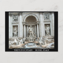 Cartão Postal Trevi Fountain em Roma, Itália