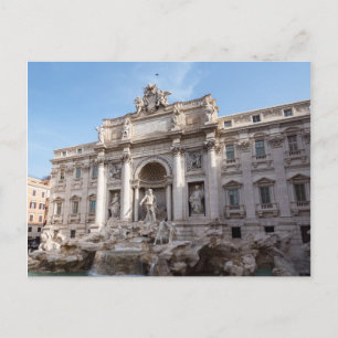 Cartão Postal Trevi Fountain no início da manhã - Roma, Itáli