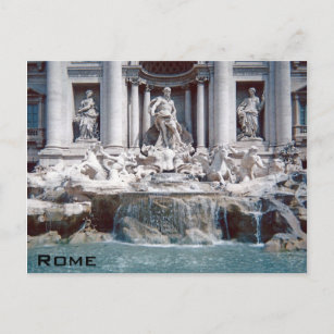 Cartão Postal Trevi Fountain Roma
