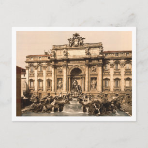 Cartão Postal Trevi Fountain, Roma, Lácio, Itália