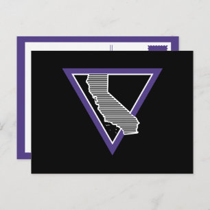 Cartão Postal triângulo da califórnia stripped mcm