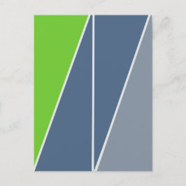 Cartão Postal Triângulos Abstrato Design geométrico