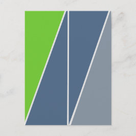 Cartão Postal Triângulos Abstrato Design geométrico