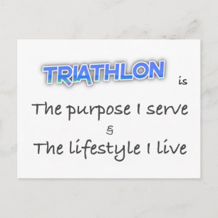 Cartão Postal TRIATHLON - O propósito que eu sirvo