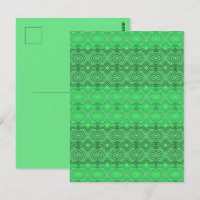 Tribal Tropical Wavy Green Lines Arte Geométrica