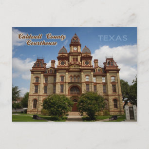 Cartão Postal Tribunal do Condado de Caldwell, Lockhart, Texas