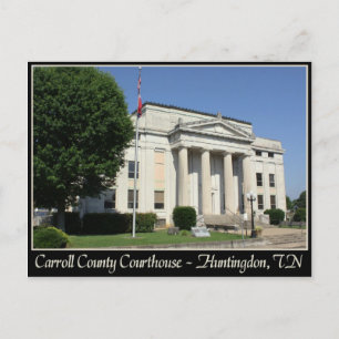 Cartão Postal Tribunal do Condado de Carroll - Huntingdon, TN