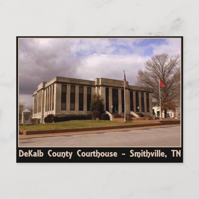 Cartão Postal Tribunal do Condado de DeKalb - Smithville, TN (Frente)