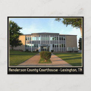 Cartão Postal Tribunal do Condado de Henderson - Lexington, TN