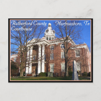 Cartão Postal Tribunal do Condado de Rutherford - Murfreesboro,