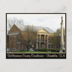 Cartão Postal Tribunal do Condado de Williamson - Franklin, TN