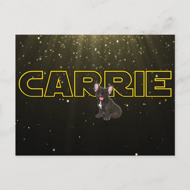 Cartão Postal Tributo à Carrie (Frente)