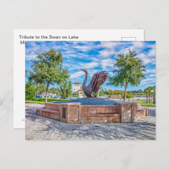 Cartão Postal Tributo ao Cisne (Frente/Verso)