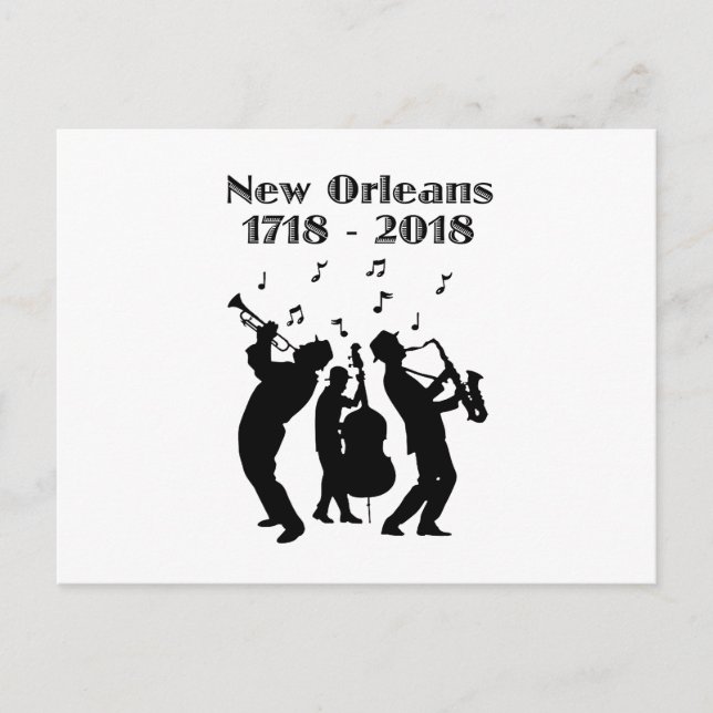 Cartão Postal Tricentenário Histórico de Nova Orleans (Frente)