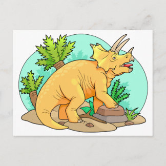 Cartão Postal Tricerátops
