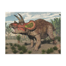 Triceratops dinossauro - renderização 3D
